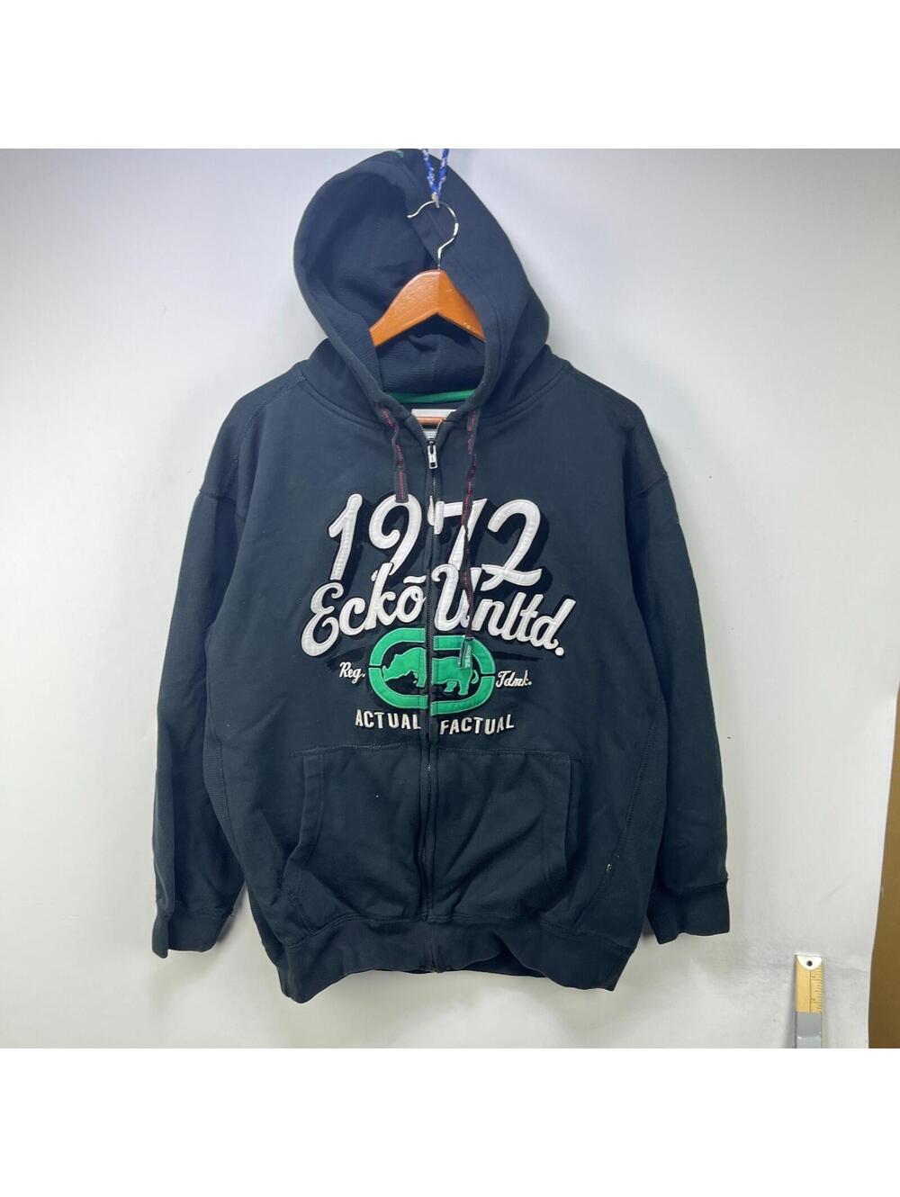 Vintage Ecko Y2K Zip Up Hoodie Large